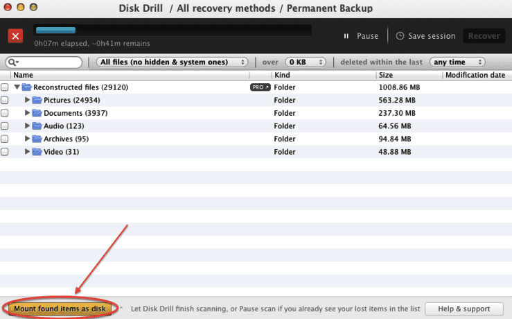 Drill disk recovery